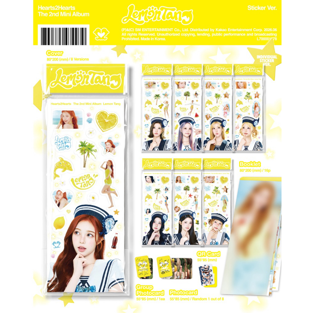 hearts2hearts h2h kpopmerch SHOPEE 80枚 Jual HEARTS2HEARTS H2H 2nd Mini Album Lemon Tang | Shopee Indonesia