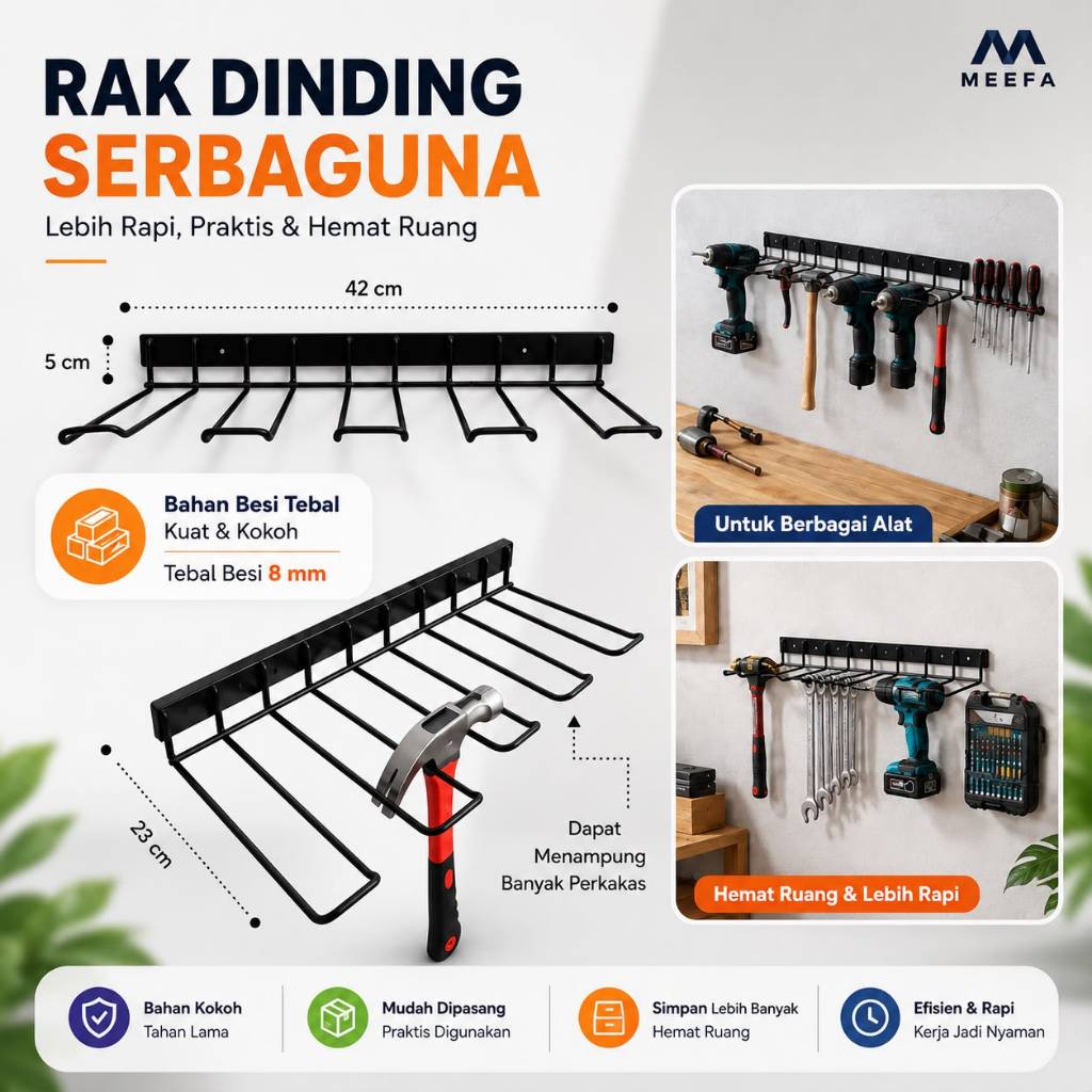 Jual Rak Perkakas Bor Tempel Dinding - Dudukan Bor Listrik & Organizer ...