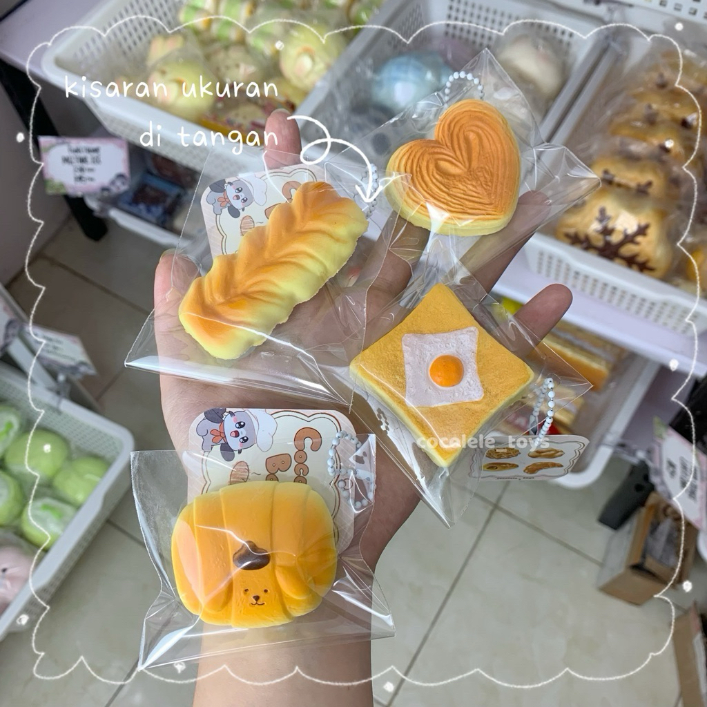 Jual COCOLELE BAKERY V2 MINI tag squishy | squishy roti, mini squishy ...