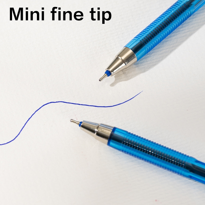 [12PCS] Ballpoint Pen 0.5 mm / Bulpoin Pena Desain Klasik Tinta Viskositas Rendah BANTEX BG6100 (2)