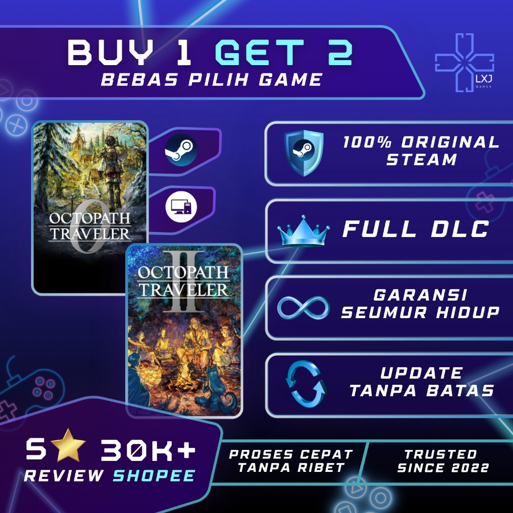 Jual OCTOPATH TRAVELER 0 Deluxe Edition Game PC Original | Shopee Indonesia