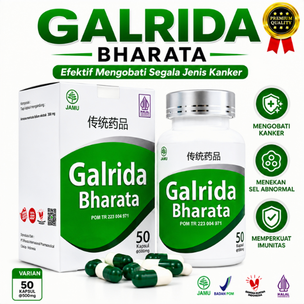 Obat Benjolan Kanker Serviks Kanker Payudara Obat Kista Ovarium Miom Gondok BPOM Galrida Bharata