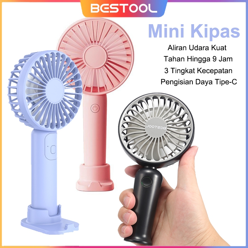 Jual BESTOOL Kipas Angin Mini Portable Rechargeable Kipas Mini Fan 3 ...