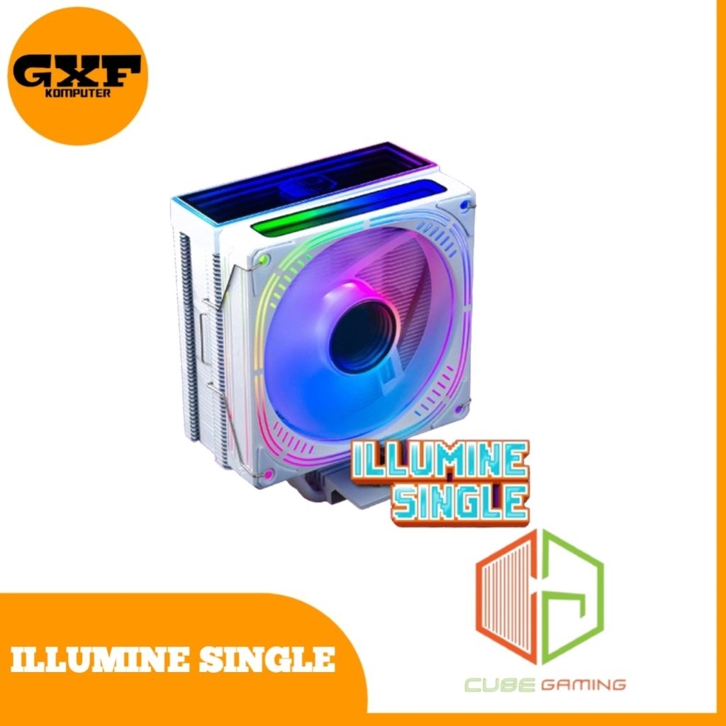 Jual CUBE GAMING ILLUMINE SINGLE | Mirror RGB TOP Cover - 4 Copper Heat ...