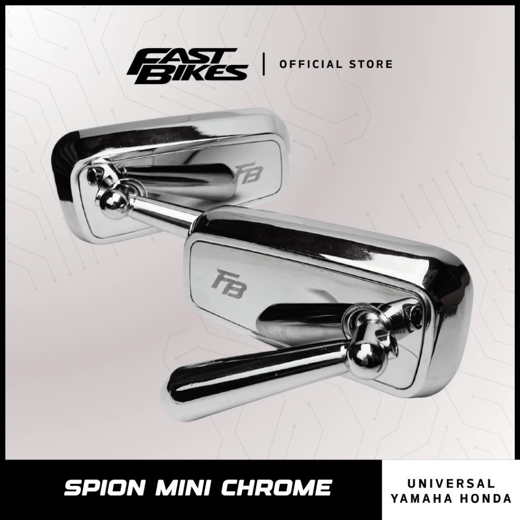 Fastbikes - Spion Carbon Universal Hitam Chrome Mini Nmax Aerox Beat 3229B-70