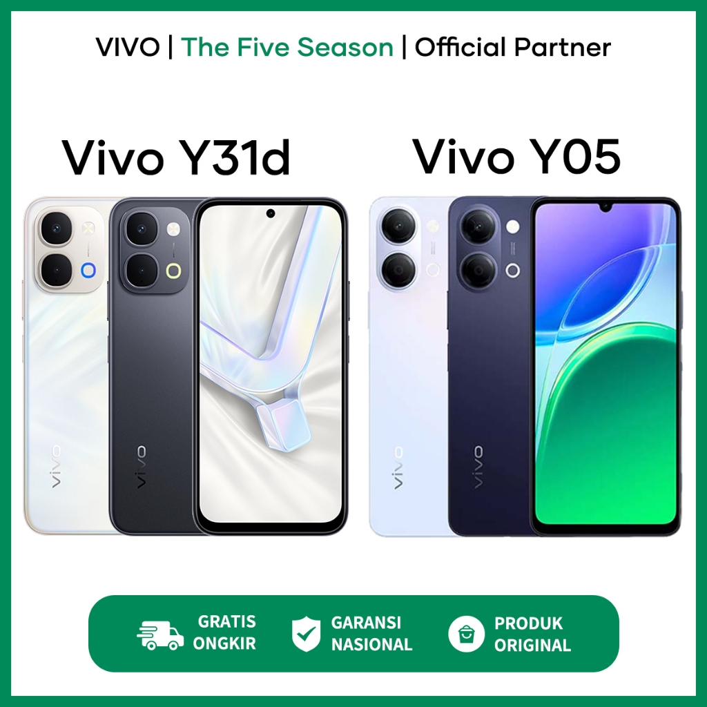 Vivo Y31d/Y05 (4/64GB) (4/128GB) (6/128GB) - Garansi Resmi Vivo Indonesia