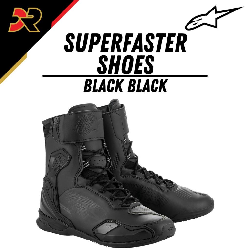 Jual Sepatu Riding Alpinestars Superfaster Shoes Boots Black Black ...