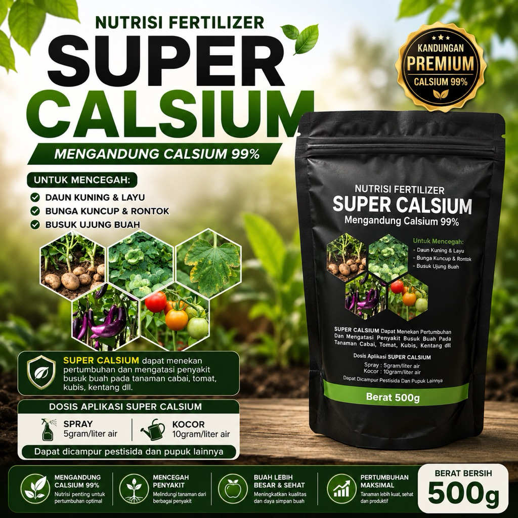 pupuk calsium untuk tanaman buah 500 gram