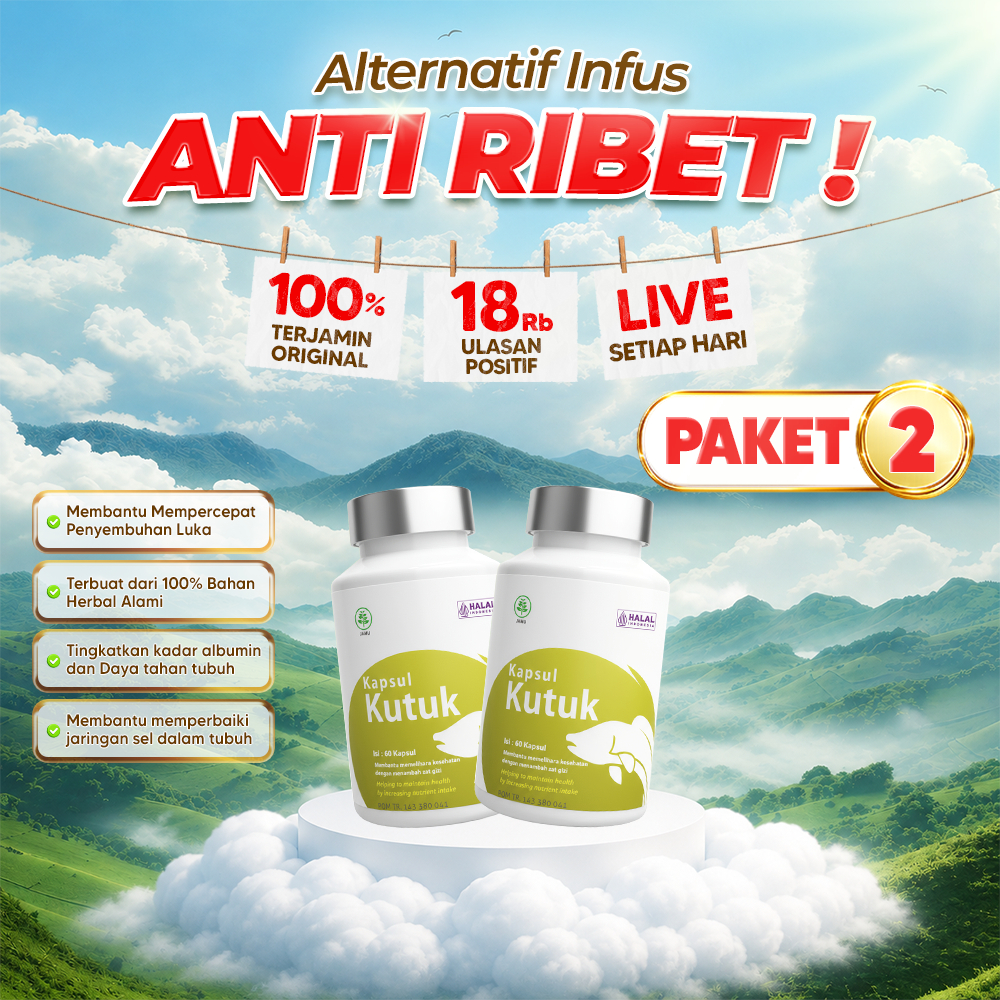 Kapsul Kutuk Premium Paket 3 Botol Albumin Terlaris - Pengering Penyembuhan Luka Diabetes / Pasca Operasi / Melahirkan Caesar Ekstrak Ikan Gabus Percepat Sembuhkan Luka Parah Bakar / Kering Pil Asli Suplemen Protein Obat Original Official
