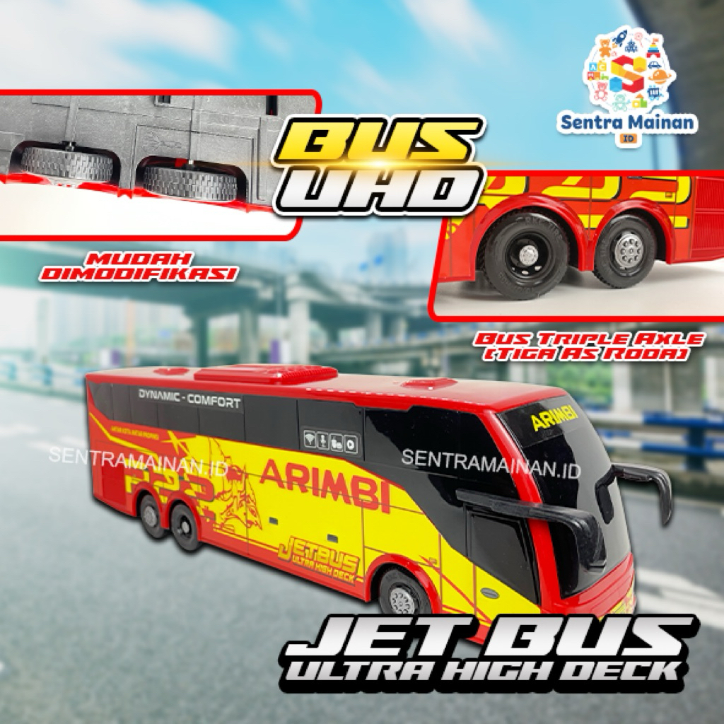 Jual SENTRA Mainan Bus Modifikasi Tronton Uhd Rkc Livery Arimbi / Po ...