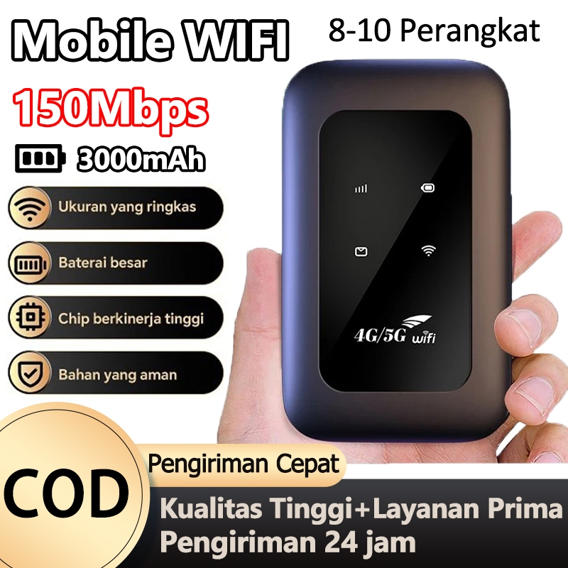 H806 Mifi Modem Wifi 4G/5G LTE All Operator Unlock SIM card 150Mbps With 30000mAh Battery Travel USB Mobile WIFI Portable Router