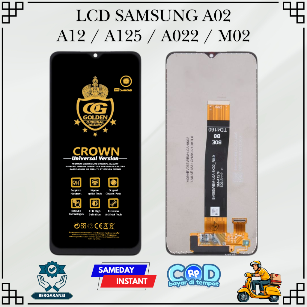 Jual LCD SAMSUNG A02 / A12 / A125 / A022 / M02 / M022 TOUCH SCREEN ...