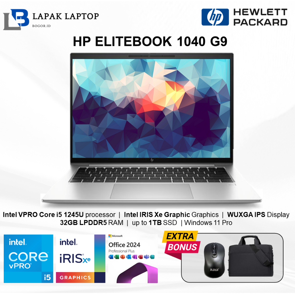 Jual Laptop Slim HP Elitebook 1040 G9 Intel VPRO I5 1245U 32GB DDR5 1TB ...