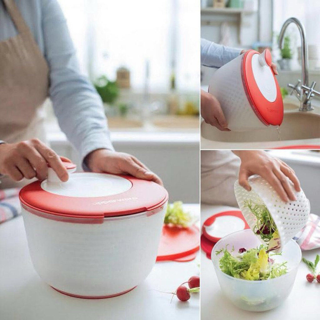 Jual Tupperware spinning chef salad spinner | Shopee Indonesia