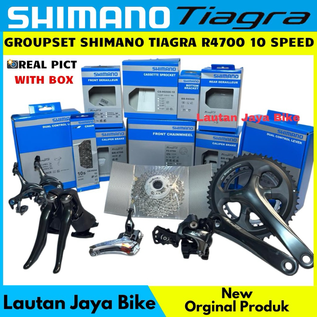 Jual GROUPSET SHIMANO TIAGRA 4700 BRIFTER ROADBIKE FULLSET ORIGINAL ...