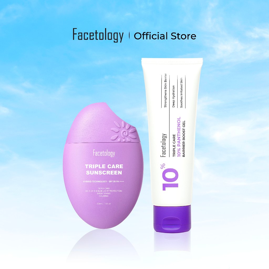 Jual [NEW LAUNCH] Facetology Bundling Triple Care Sunscreen SPF 30 PA ...