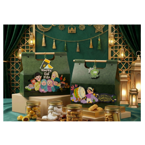Ramadhan Hampers Bag Box Kue Idul Fitri - Tas Kantong Kotak Kemasan Parcel Lebaran Eid Mubarak