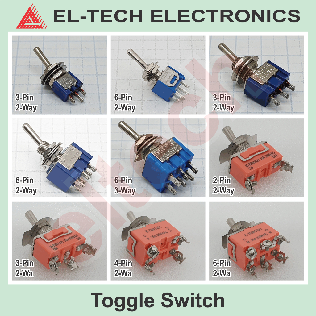Jual Toggle Switch Saklar Togel Toogle ON OFF 3A 6A 15A 125VAC 250VAC ...