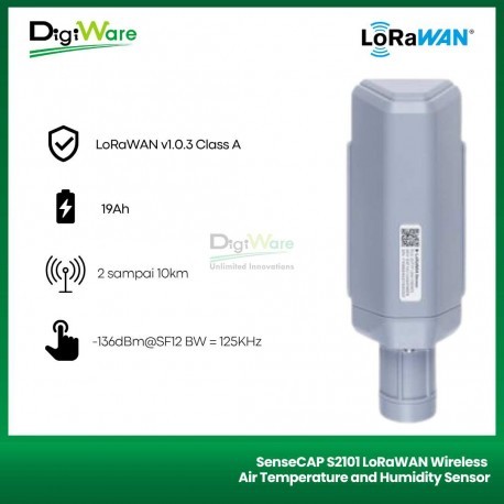 Jual SenseCAP S2101 LoRaWAN Wireless Air Temperature and Humidity ...
