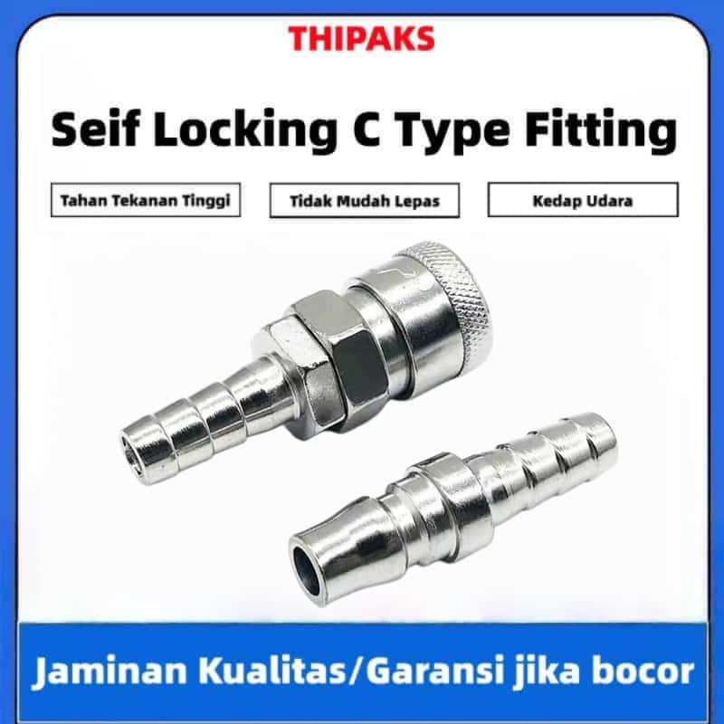 Jual SP20 PP20 Quick Coupler Connector Angin Neple Kompresor Universal ...