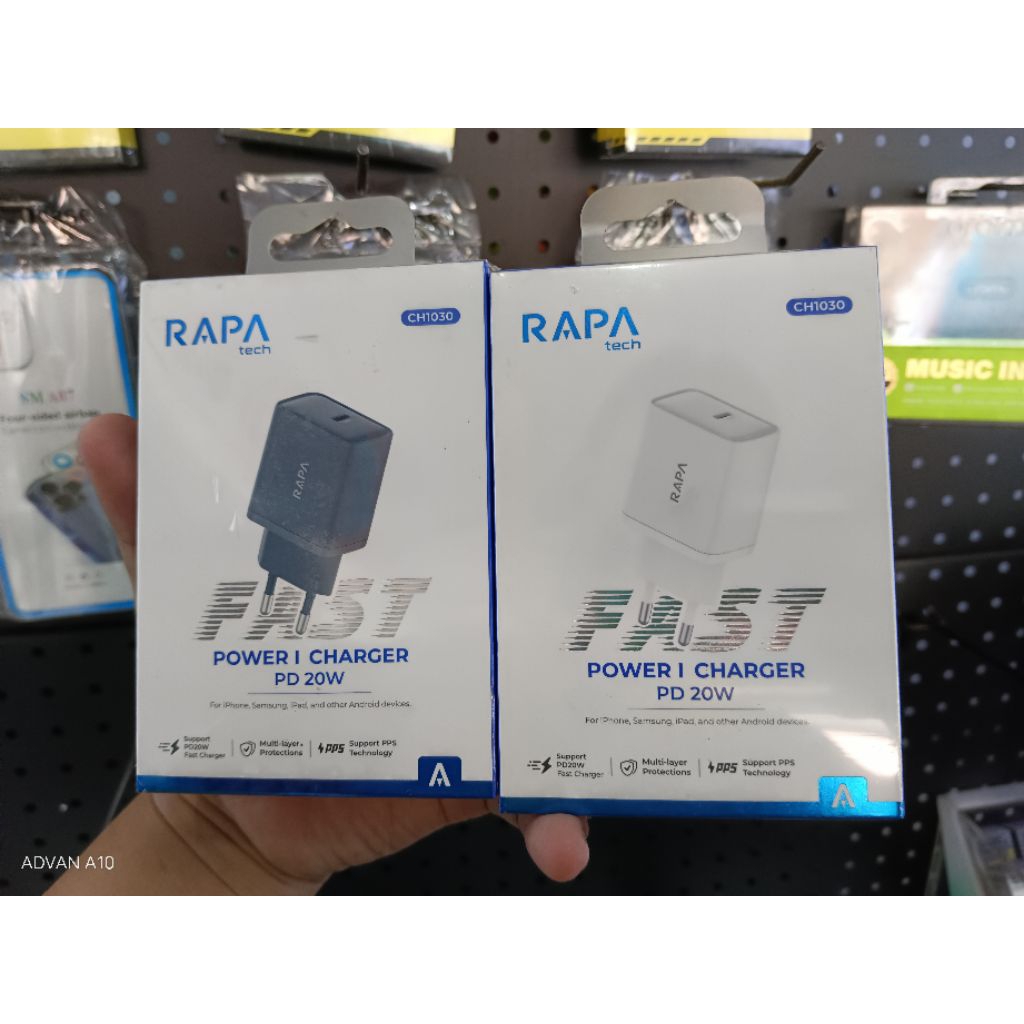 Jual RAPAtech CH1030 Power I Charger USB-C PD 20W RAPA tech Type-C ...
