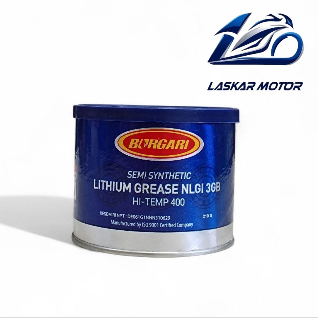 Jual Burgari Grease Gemuk Lithium 210gr Hi Temp 400 Pelumas CVT, Roller ...