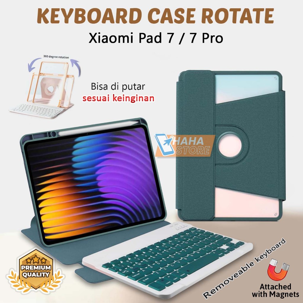 Jual Xiaomi Pad 7 / 7 Pro 11.2 inch Keyboard Case Rotate Casing Magnet ...
