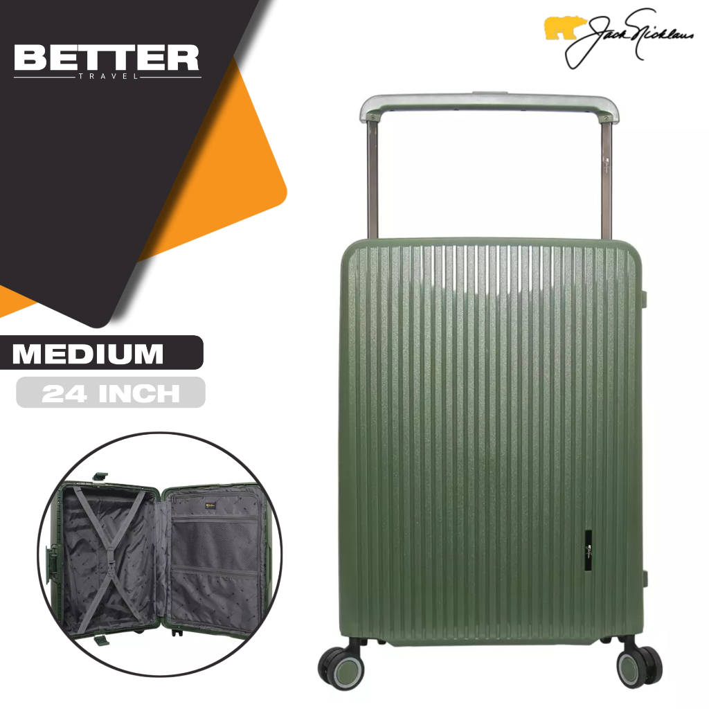 Jual JACK NICKLAUS koper 24 inch bagasi medium size hardcase tahan ...