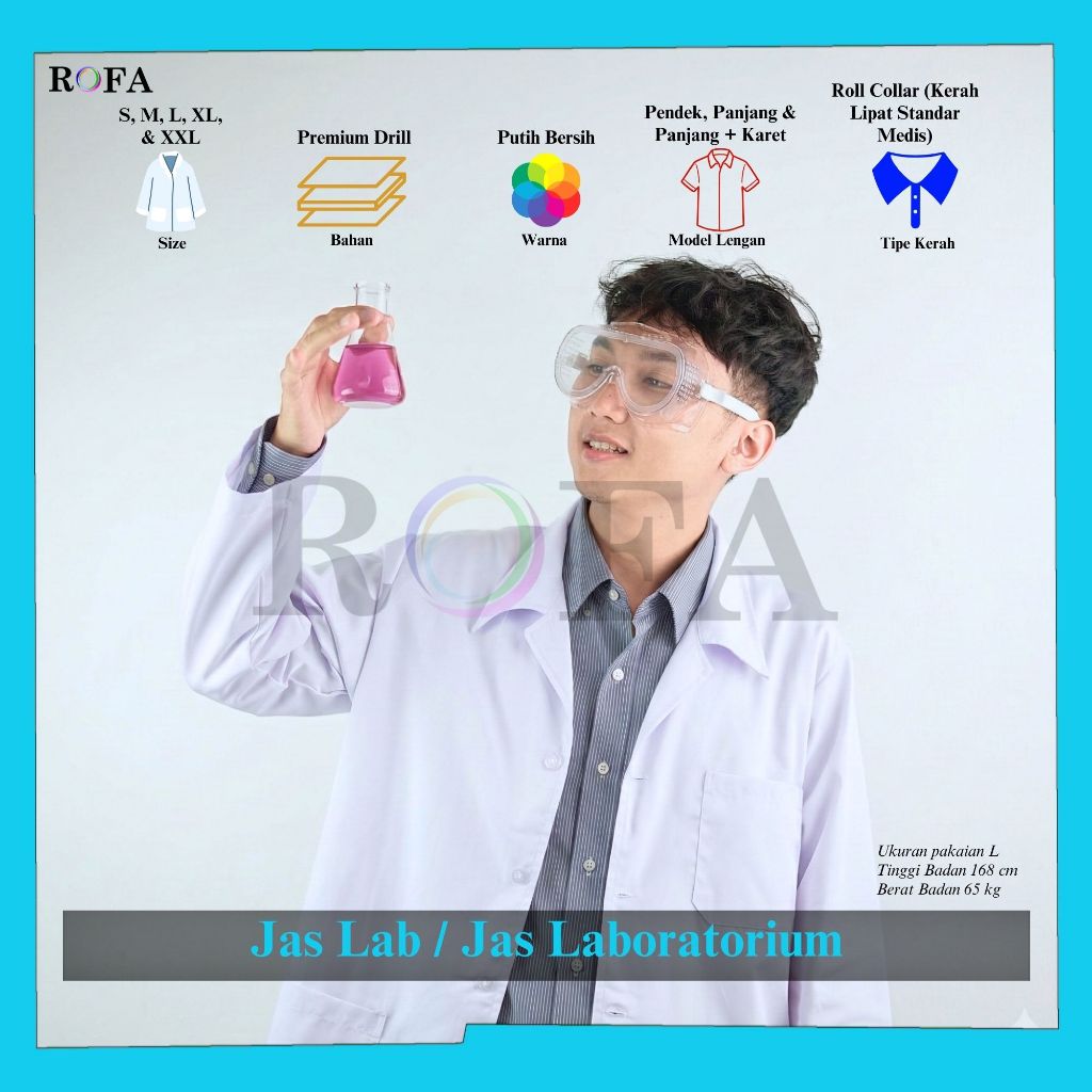 Jual Jas Lab / Jas Laboratorium / Jas Kimia / Lab Coat / Jas Rumah ...