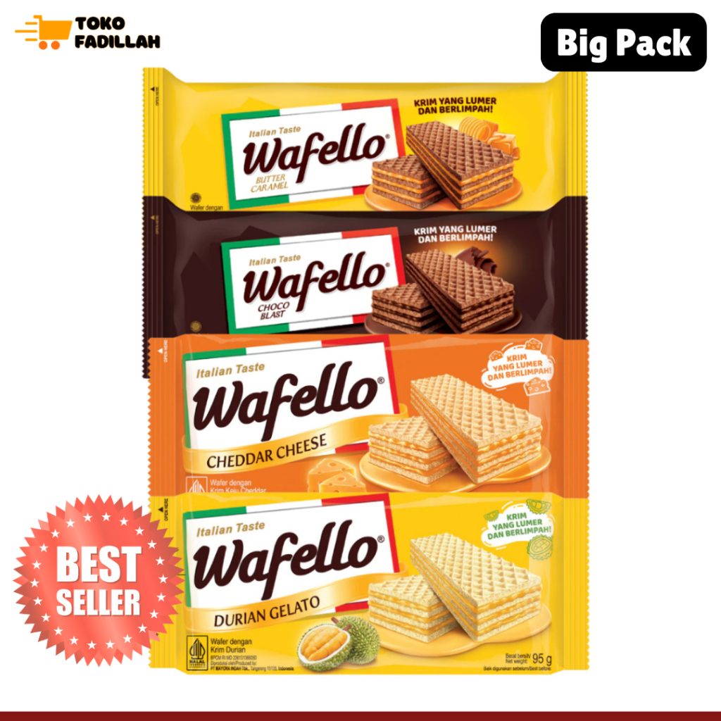 Jual Roma WAFELLO Wafer 95gr [Big Pack] - Semua Varian | Shopee Indonesia