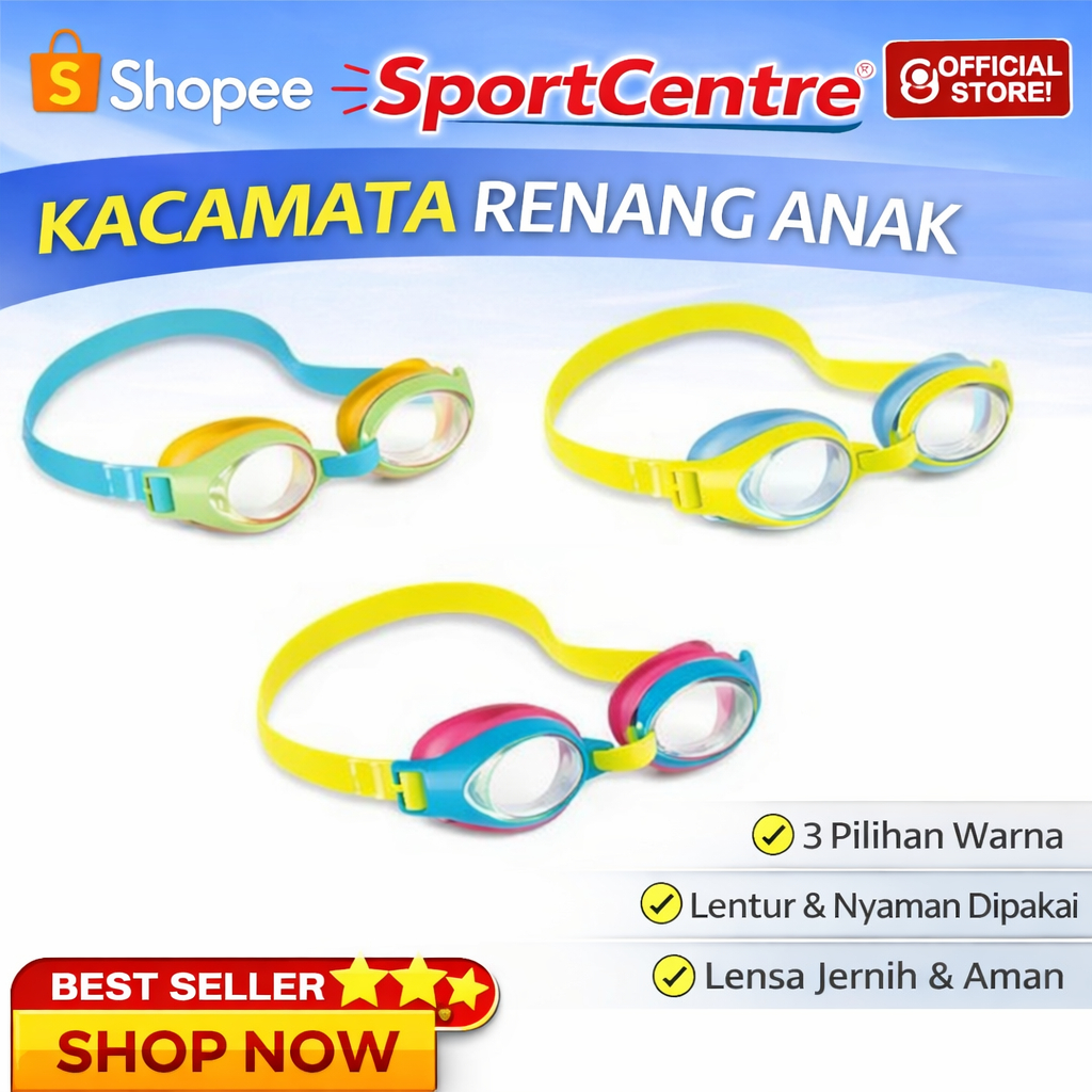 Jual Kacamata Renang Junior Goggles 55611 INTEX | Shopee Indonesia