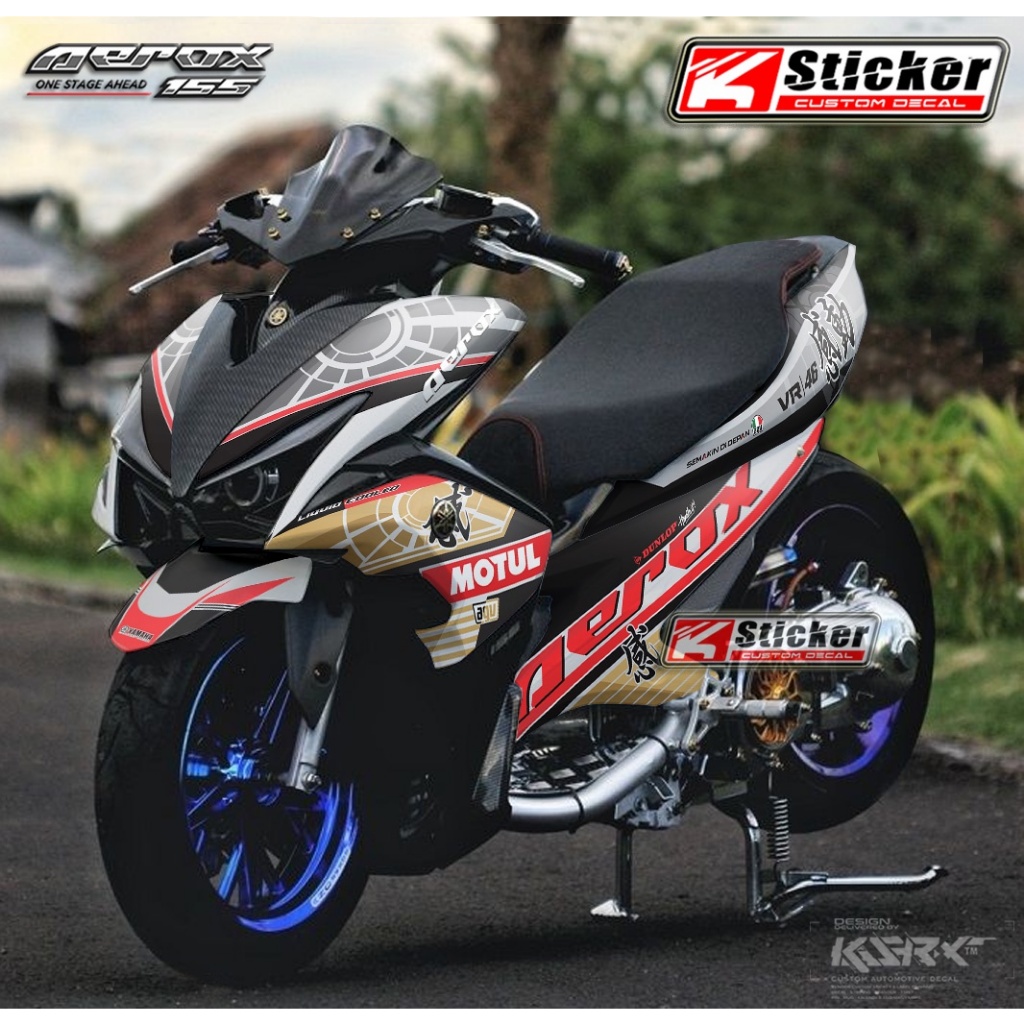 Jual Yamaha - Sticker striping Decal Motor Aerox 155 Full Body Moti ...