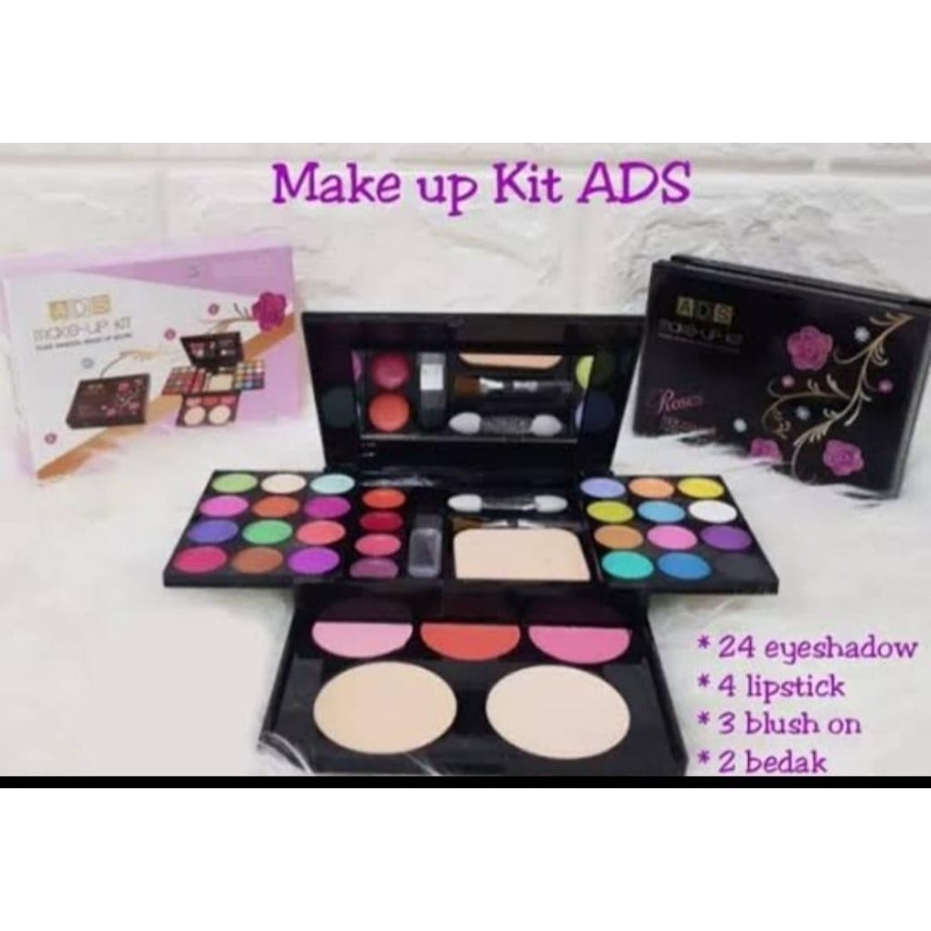Jual (PERSET) EYESHADOW ADS MAKEUP KIT | Shopee Indonesia