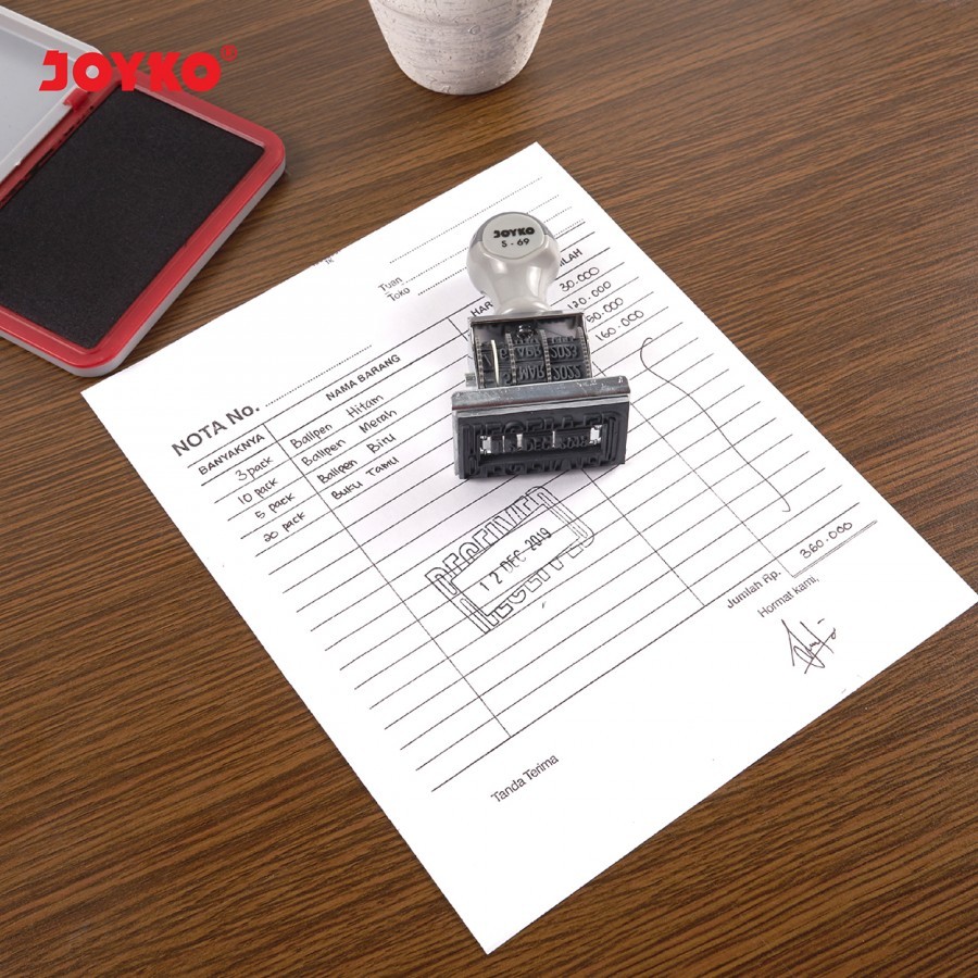 Jual DATE STAMP JOYKO S-69 - CAP STEMPEL TANGGAL RECEIVED JOYKO ...
