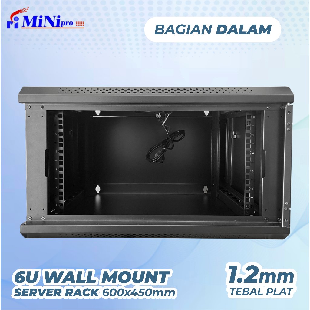 Jual Minipro Rack Server 6U 600x450mm Wall Mount Rack | Shopee Indonesia