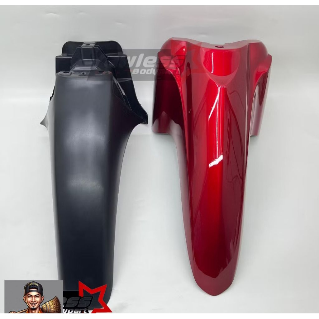 Jual Sepekbor selebor depan belakang A B Honda Supra x 125 Betmen warna ...