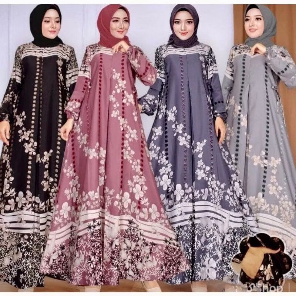 GAMIS TERBARU GAMIS HYGET JUMBO TUMPAL TERMURAH BUSUI BANYAK MOTIF TERLARIS