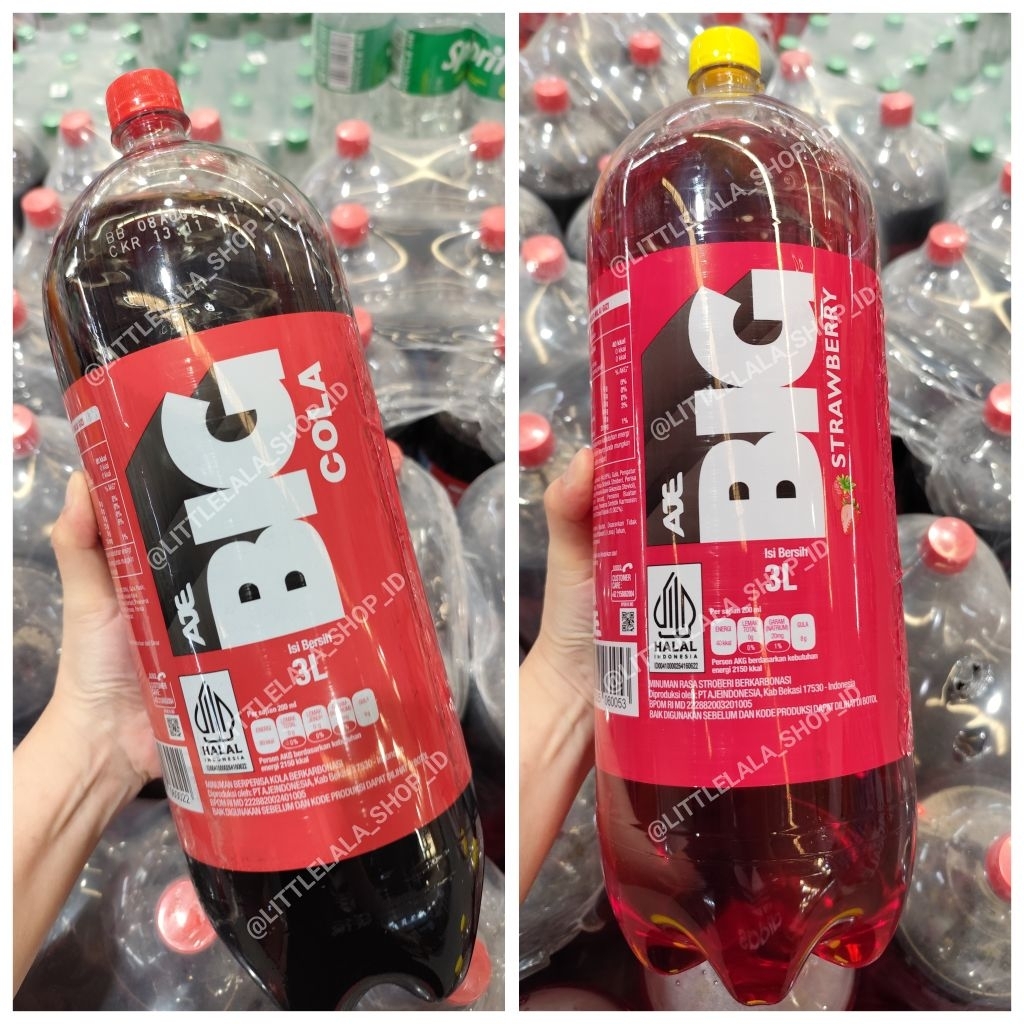 Jual BIG COLA / BIG STRAWBERRY 3L – Minuman Soda Besar 3 Liter Murah ...
