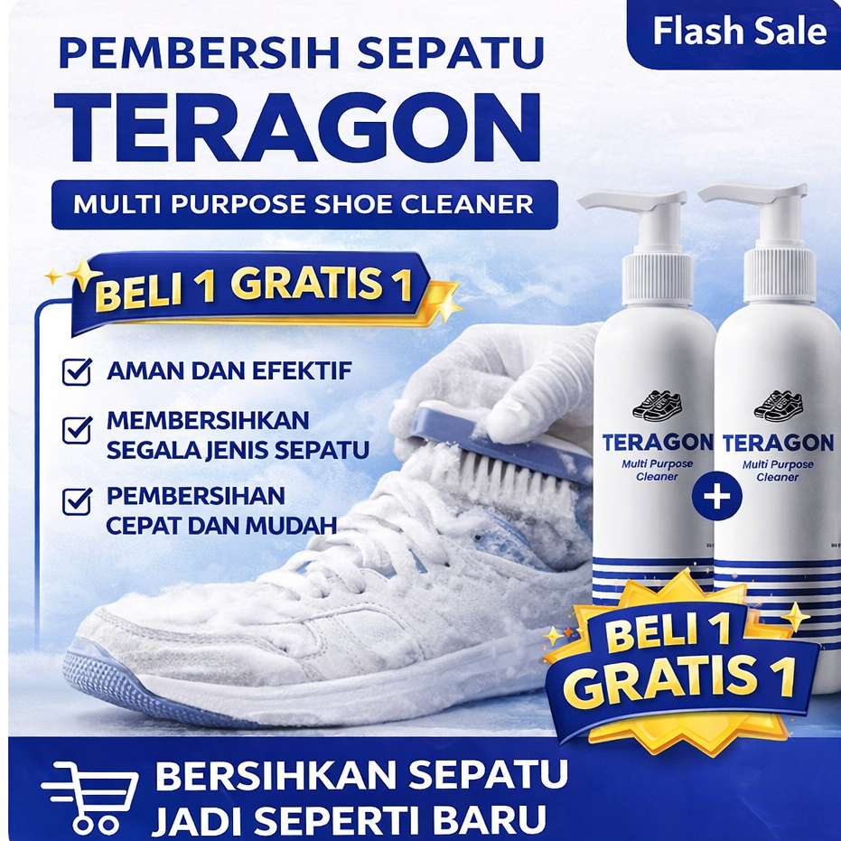 Jual TERAGON Shoe Cleaner - Paket 2 Botol - Sabun Pembersih Sepatu ...