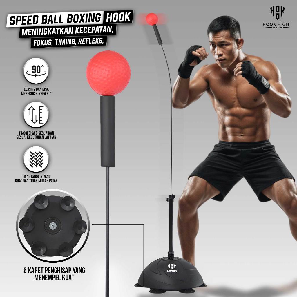 Jual Speed Ball Tinju Portable Hook Alat Latihan Boxing Refleks ...