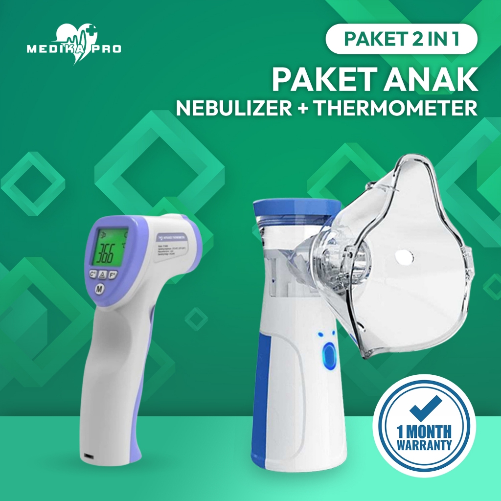 Jual Paket Bundling Hemat 2 In 1 / Nebulizer Portable/alat Nebulizer ...