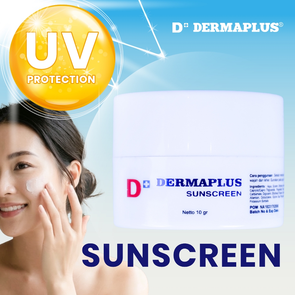 Jual DERMAPLUS Sunscreen 10gr Original | Lindungi Kulit dari UVA & UVB ...