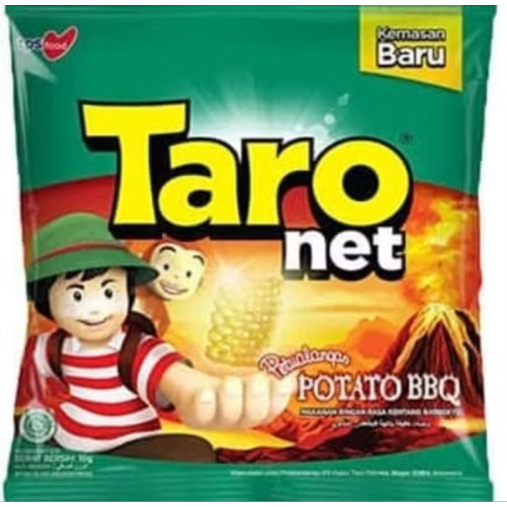 Jual Taro Net Rasa BBQ Renceng 10 Bungkus - Cemilan Gurih, Rasa Khas ...