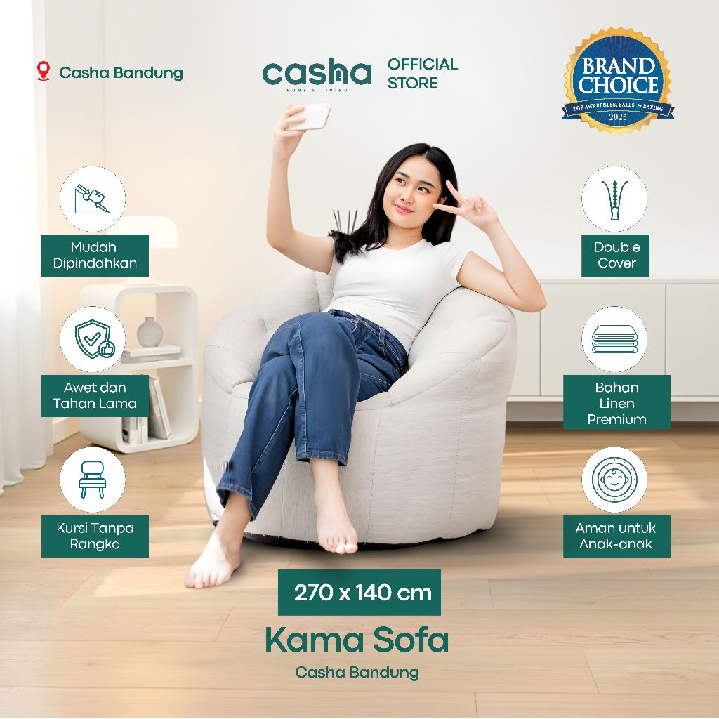 Jual CASHA Kama Sofa - Sofa Minimalis | Shopee Indonesia