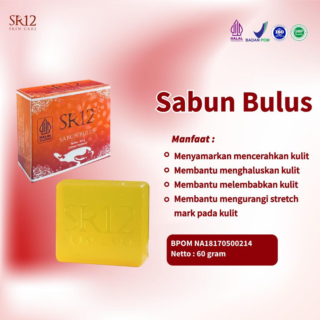 SR12 SABUN BULUS 60 gr HERBAL BPOM Mencerahkan, GATAL2, PENYAKIT KULIT, Flek hitam / Bekas Jerawat - Sabun bulus SR12
