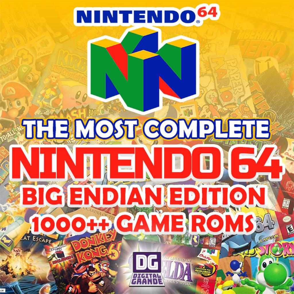 Jual ALL COMPLETE NINTENDO 64 GAME ROM - BIG ENDIAN EDITION | Shopee ...