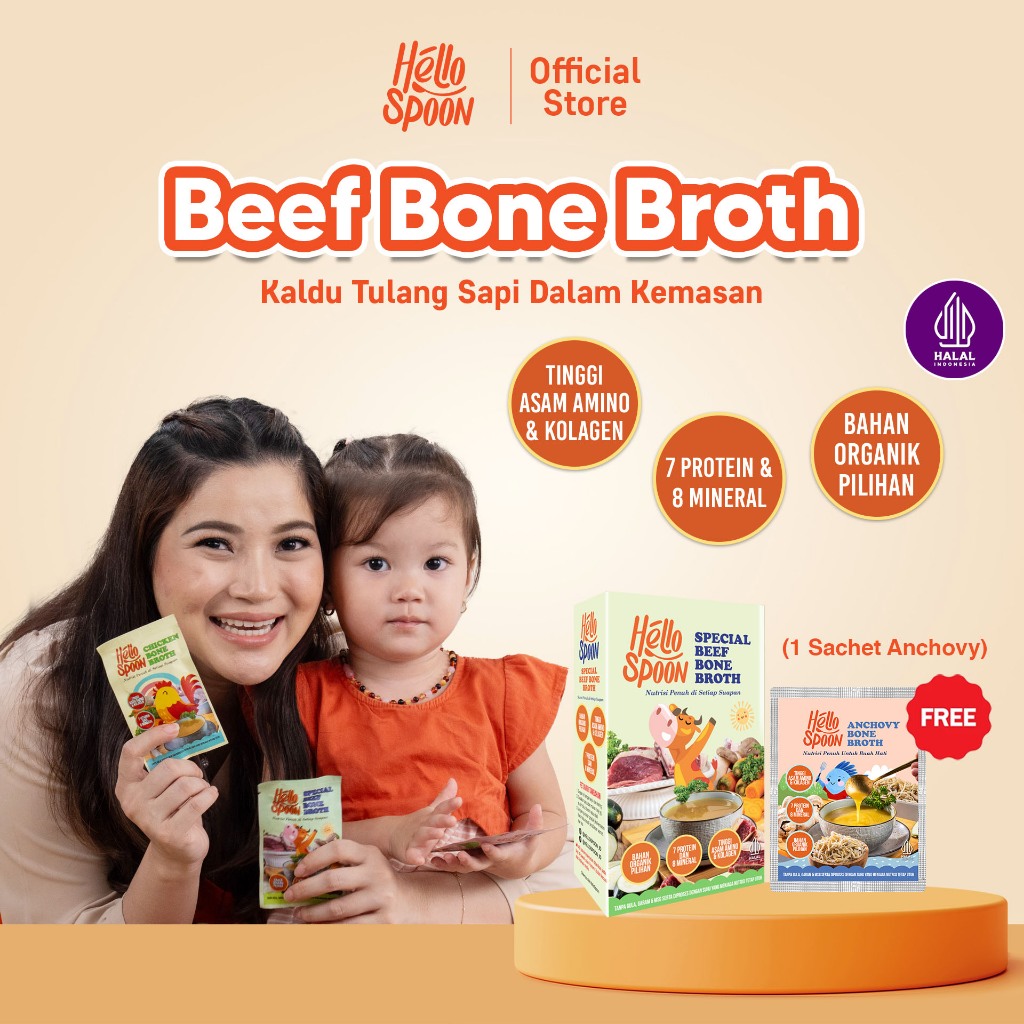 Jual [BUY 1 GET 2] Beef Bone Broth Hello Spoon / Soup Kaldu Tulang Sapi ...