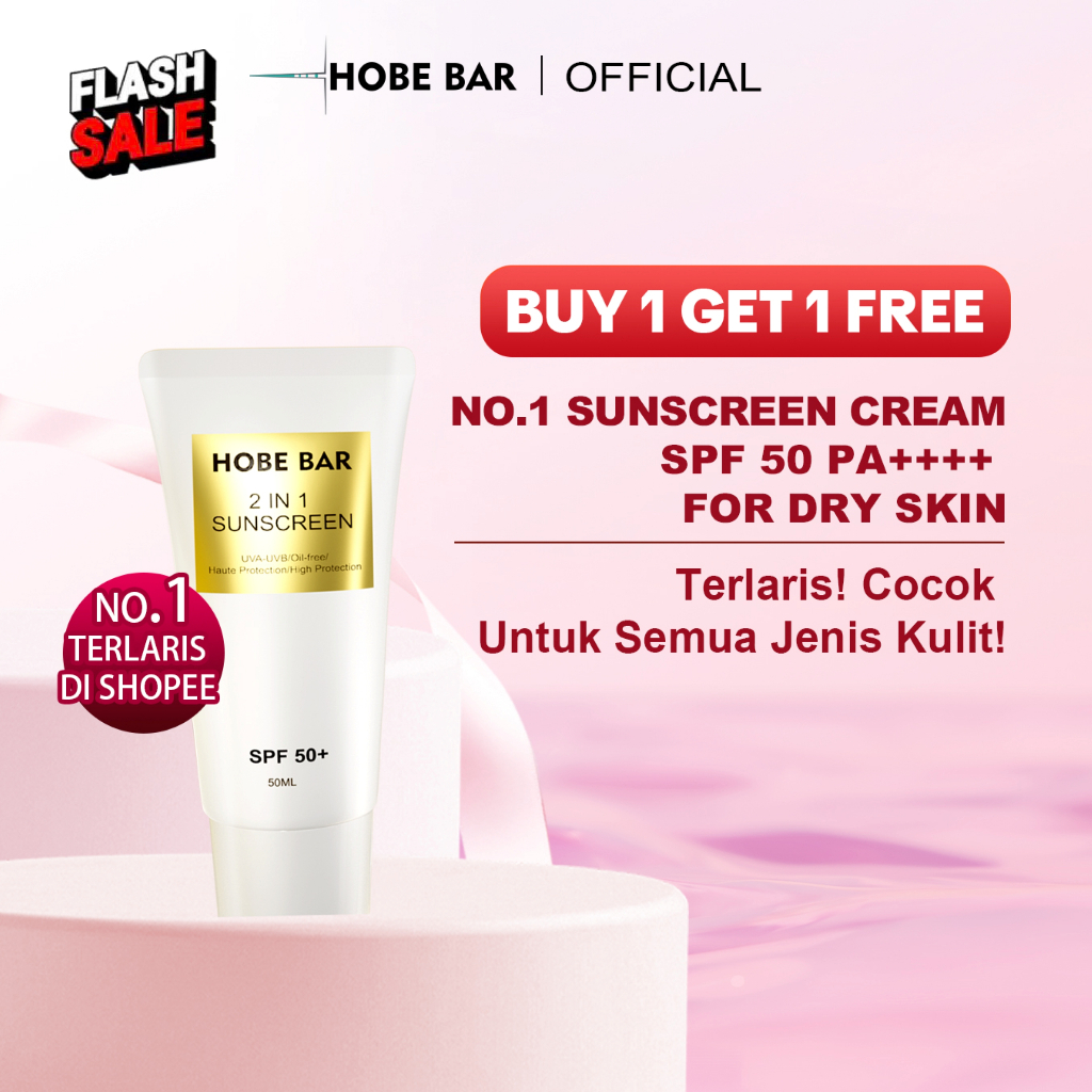Jual HOBE BAR Sunscreen SPF 50 PA++++ | 2 in 1 Sunblock & Skincare ...