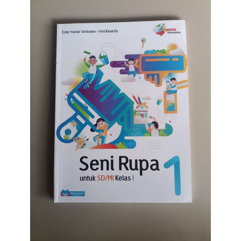 Jual buku seni rupa kelas 1 SD penerbit Masmedia kurikulum merdeka ...