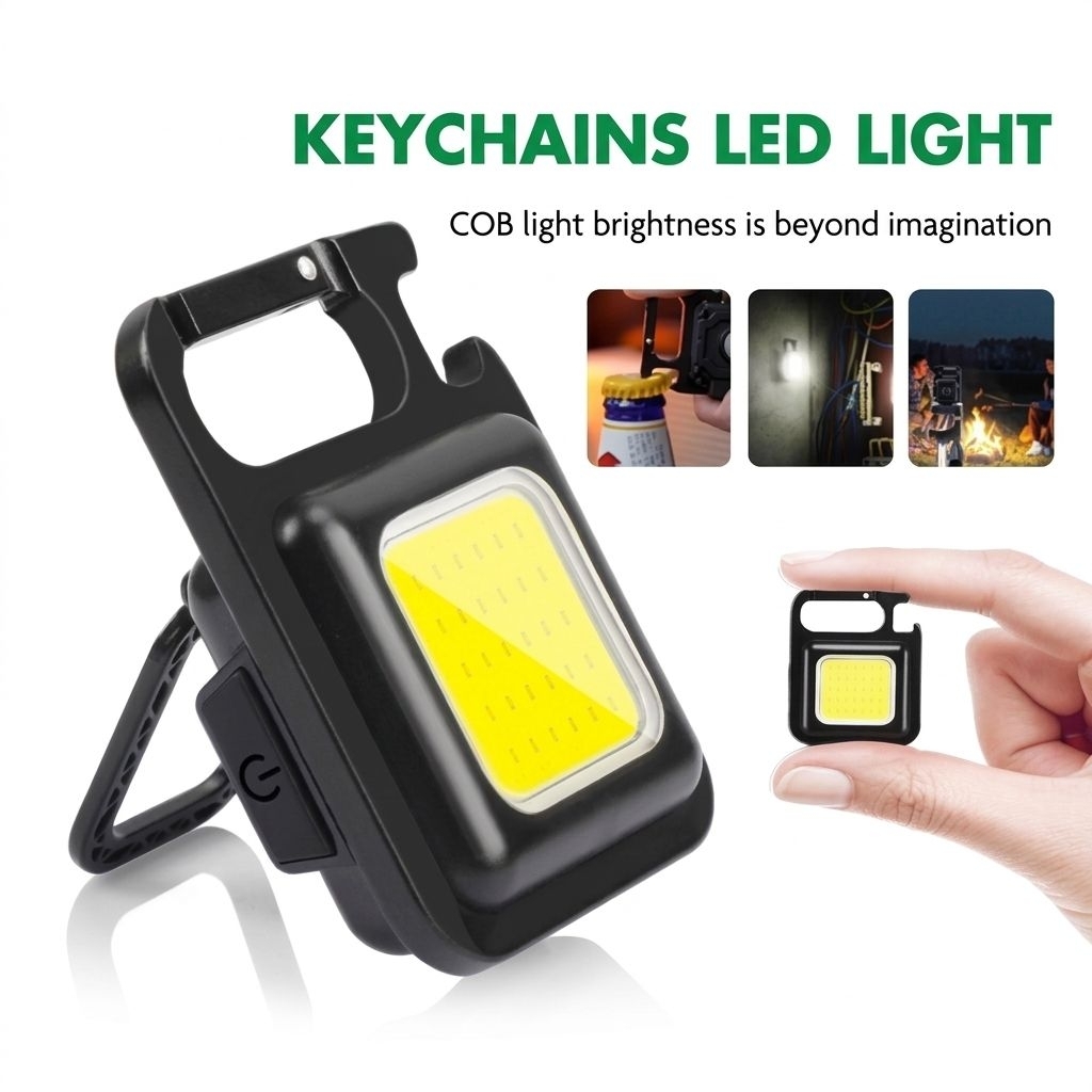 Jual [PROMO] KEYCHAINS LED LIGHT Senter Mini Saku COB Rechargeable ...